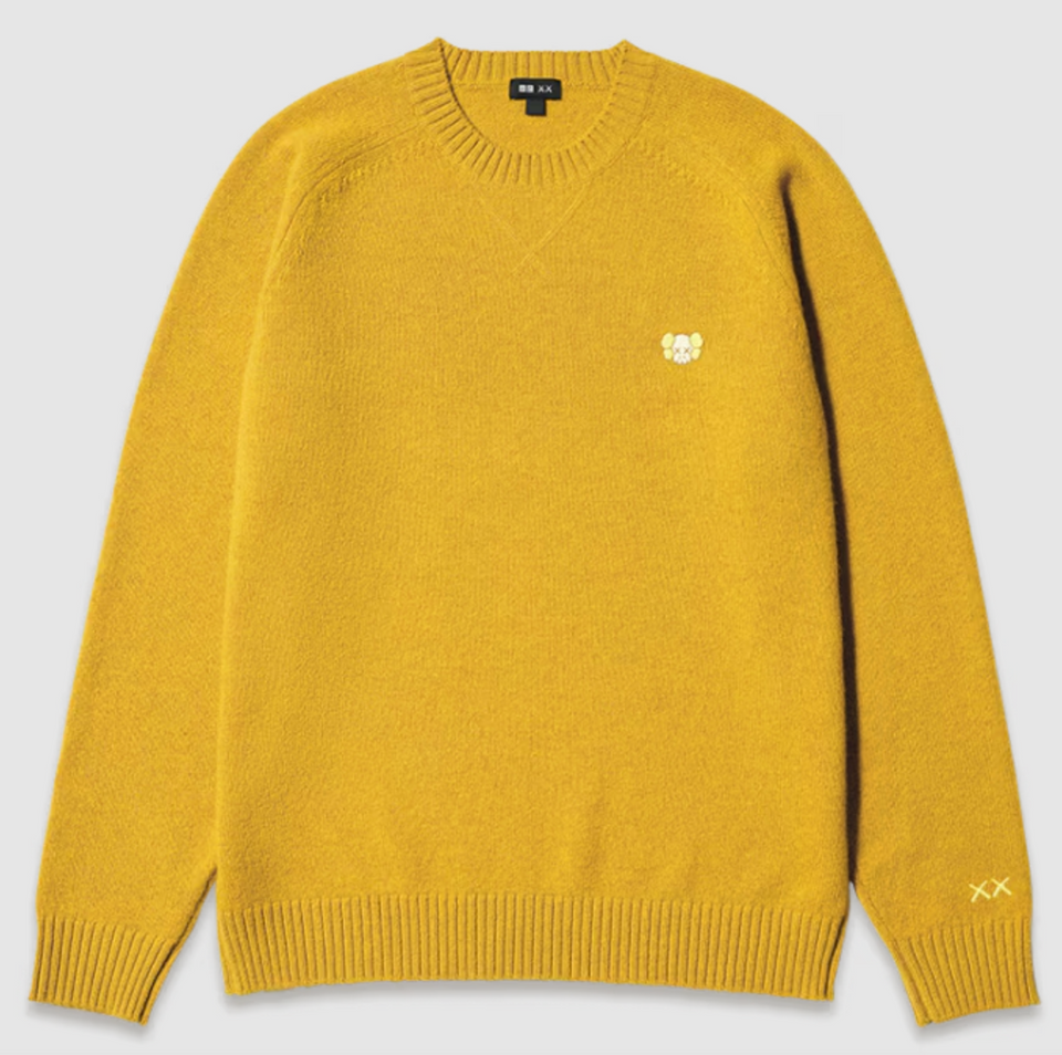 Uniqlo - KAWS Lambswool Sweater - Yellow - Stencil