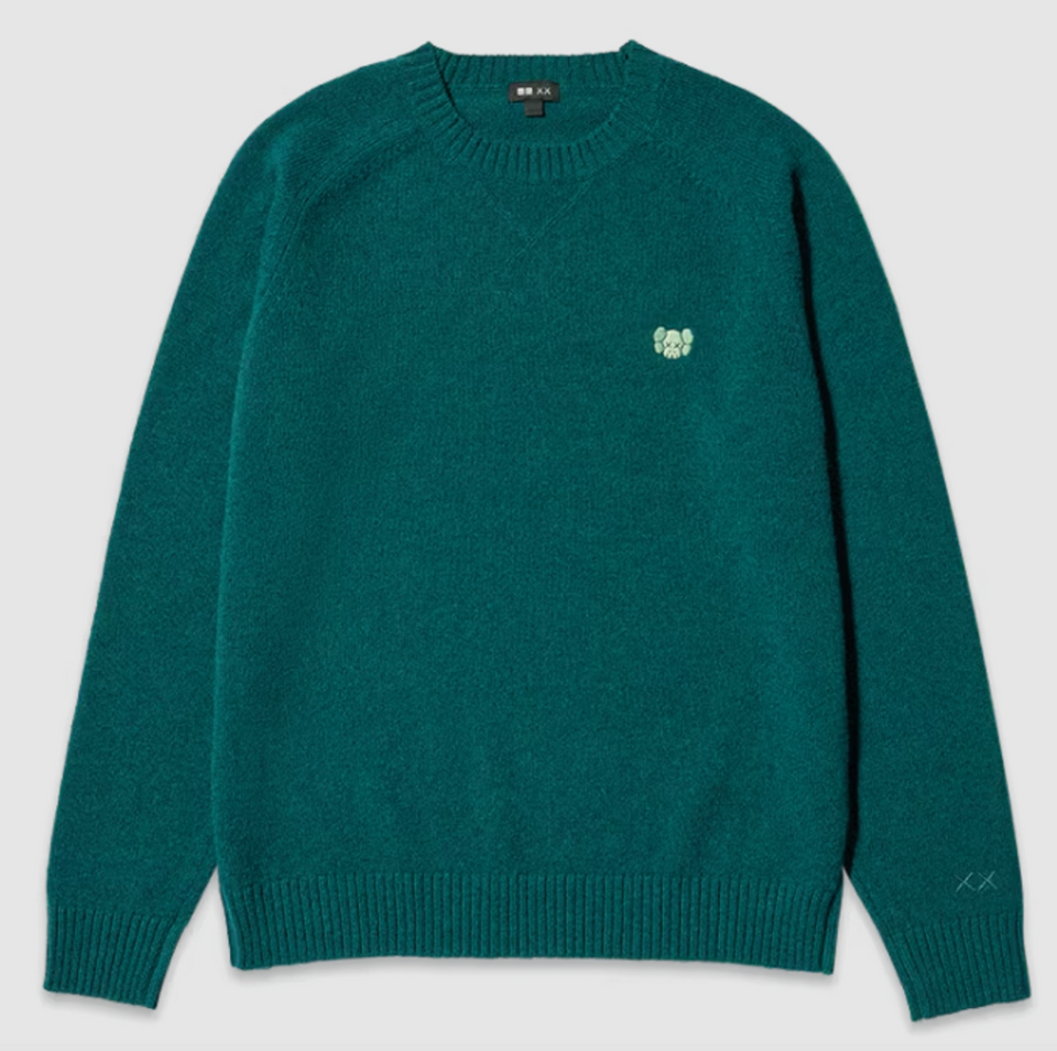 Uniqlo - KAWS Lambswool Sweater - Green - Stencil