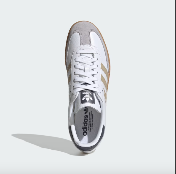 Adidas Samba OG - Cloud White / Stone Khaki / Gum - Stencil
