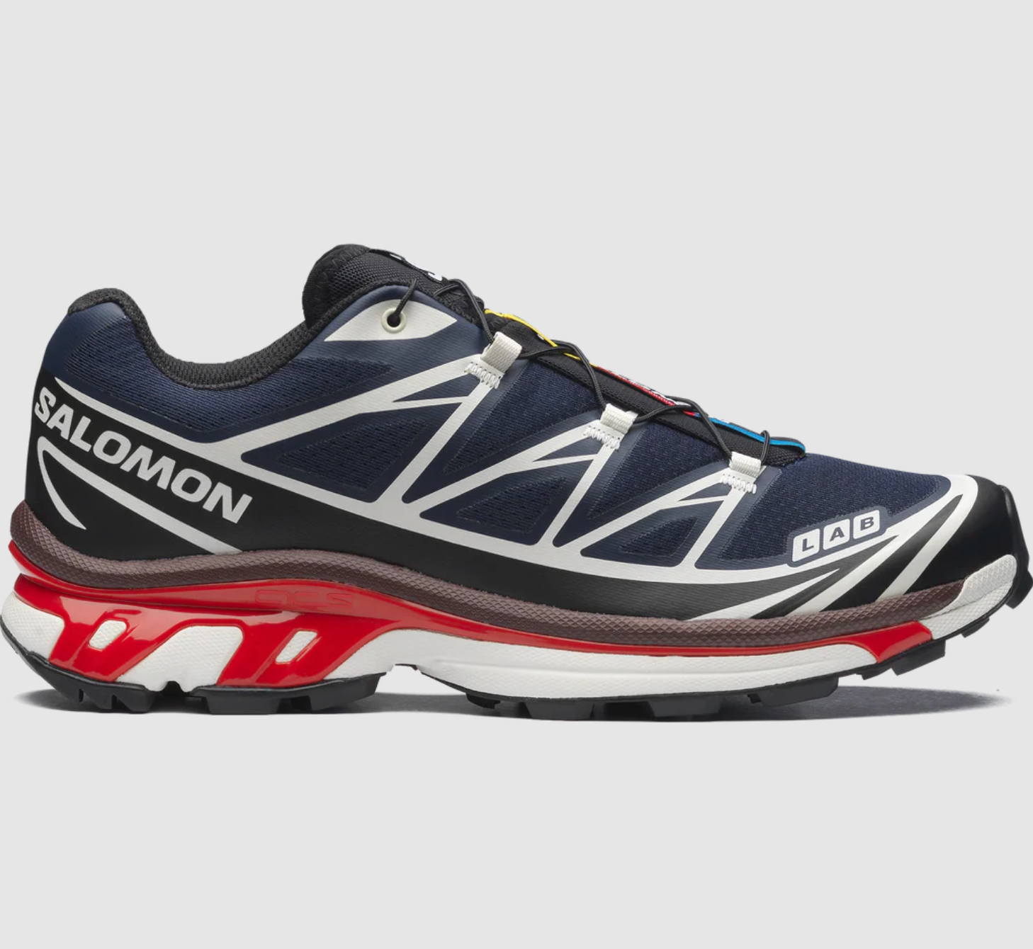 Salomon XT-6 - Maritime Blue / Black / Fiery Red - Stencil