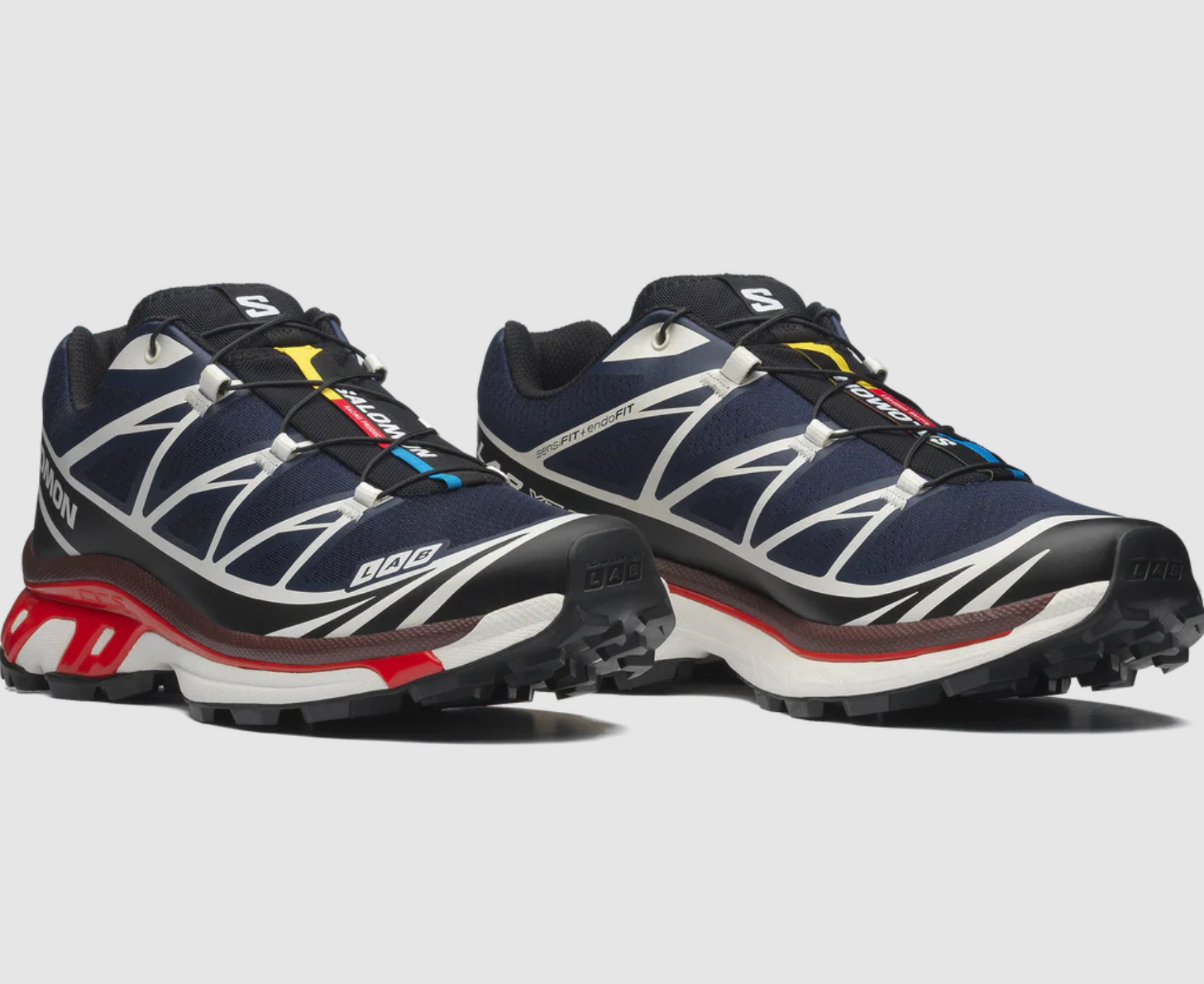 Salomon XT-6 - Maritime Blue / Black / Fiery Red - Stencil