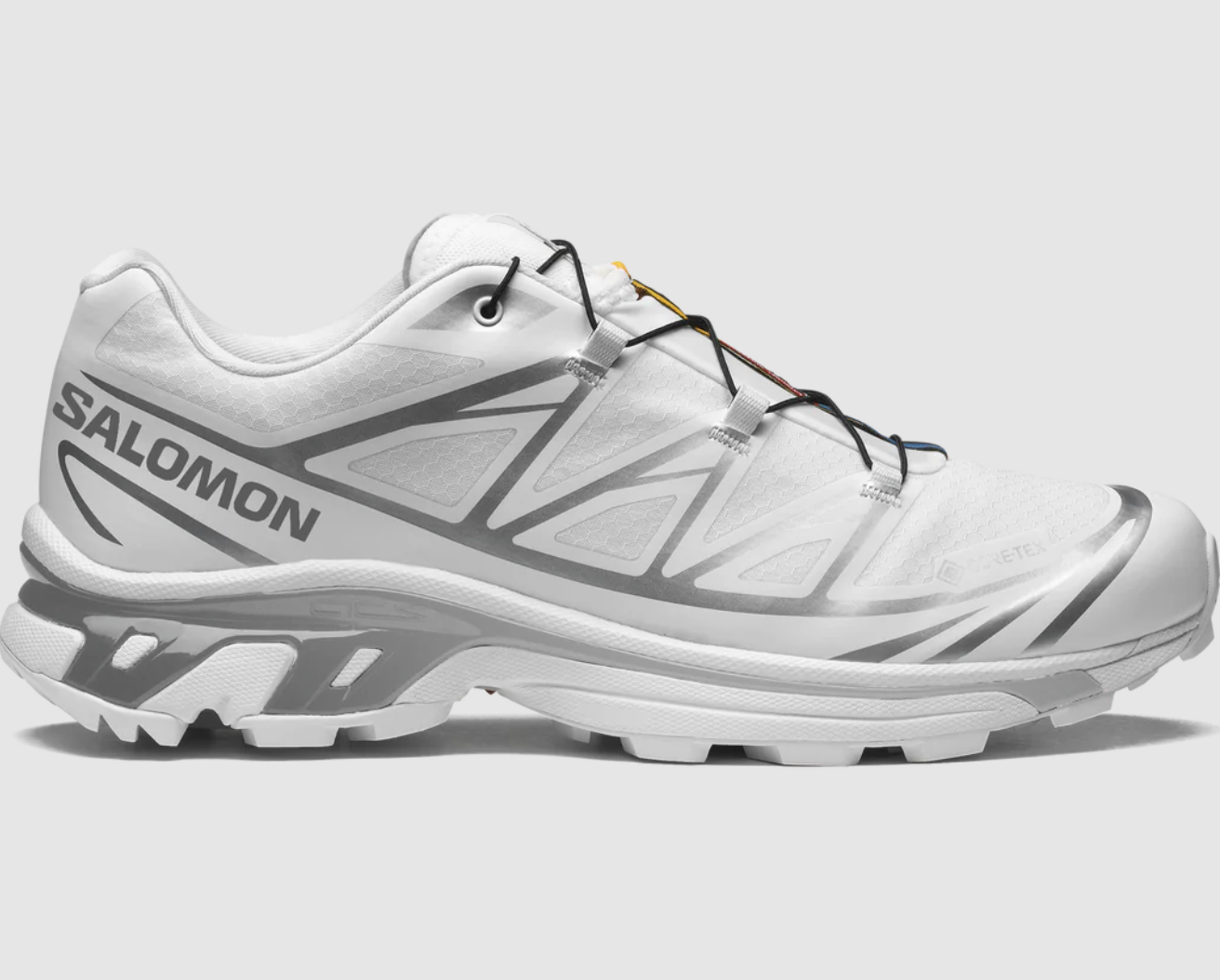 Salomon XT-6 GTX - White / White / FTW Silver - Stencil