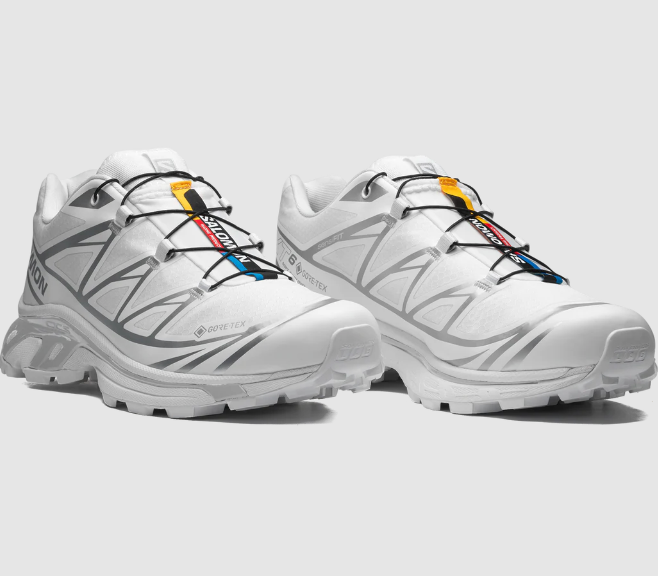 Salomon XT-6 GTX - White / White / FTW Silver - Stencil