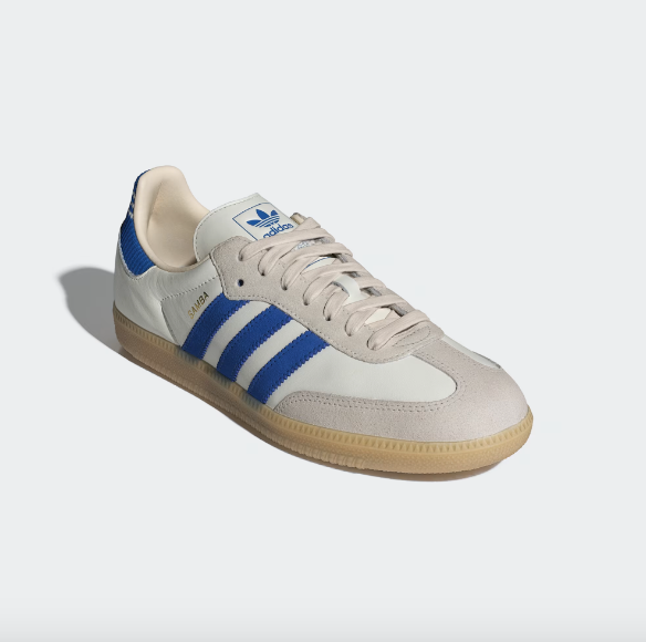 Adidas Samba OG - Cloud White / Blue / Gum - Stencil