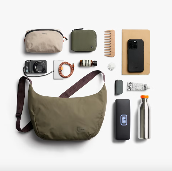 Bellroy Laneway Crescent Bag 7L - Sea Kelp - Stencil