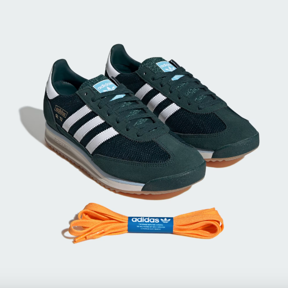 Adidas SL 72 RS - Aurora Ivy / Cloud White / Clear Sky - Stencil