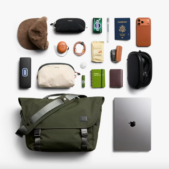Bellroy Classic Messenger - Olive - Stencil