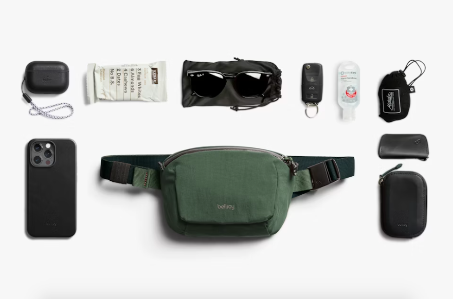 Bellroy Lite Belt Bag - Spruce - Stencil