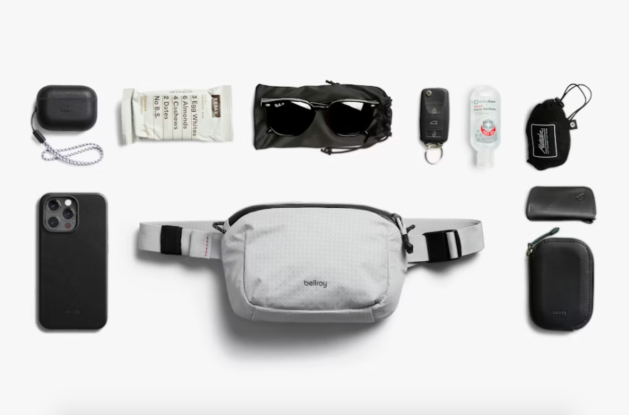 Bellroy Lite Belt Bag - Fog - Stencil