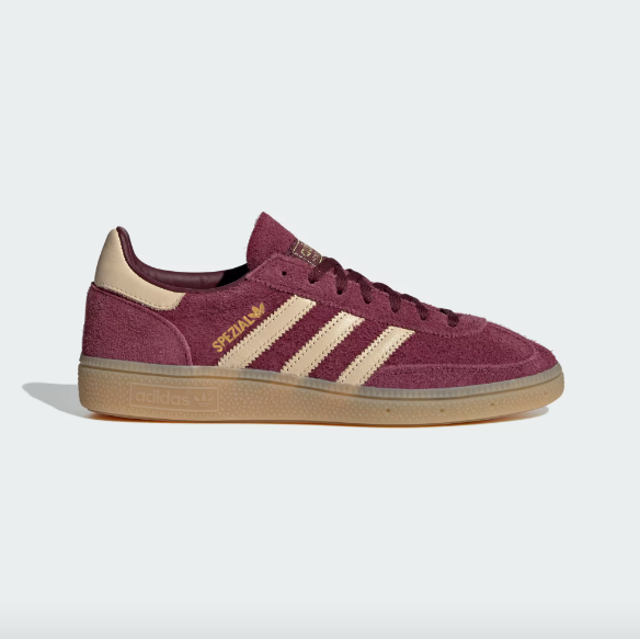 Adidas Women's Handball Spezial - Maroon / Warm Vanilla / Gold Metallic