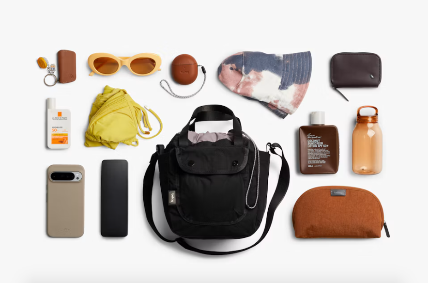 Bellroy Cinch Bucket Bag - Black - Stencil