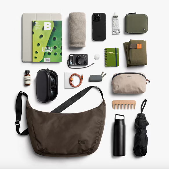 Bellroy Laneway Crescent Bag - River Rock - Stencil