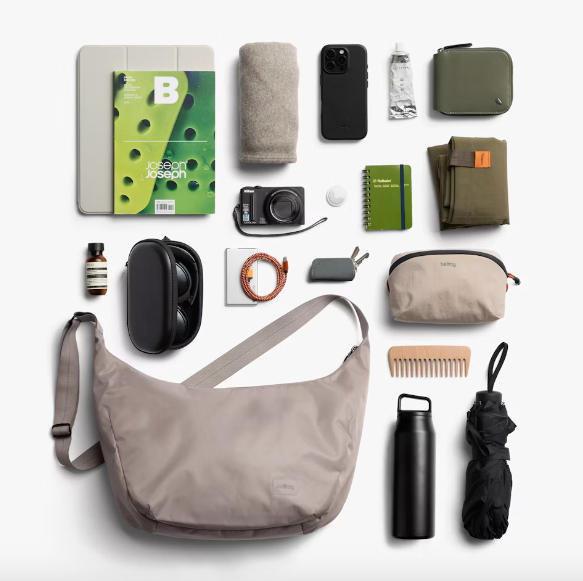 Bellroy Laneway Crescent Bag - Fawn - Stencil