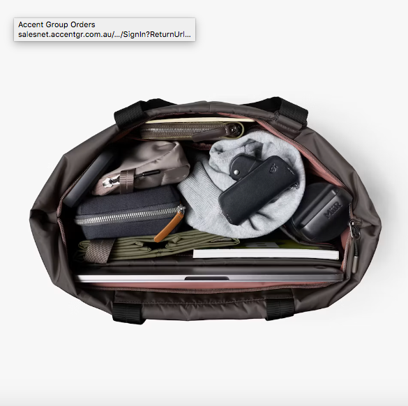 Bellroy Laneway Tote 19L - River Rock - Stencil
