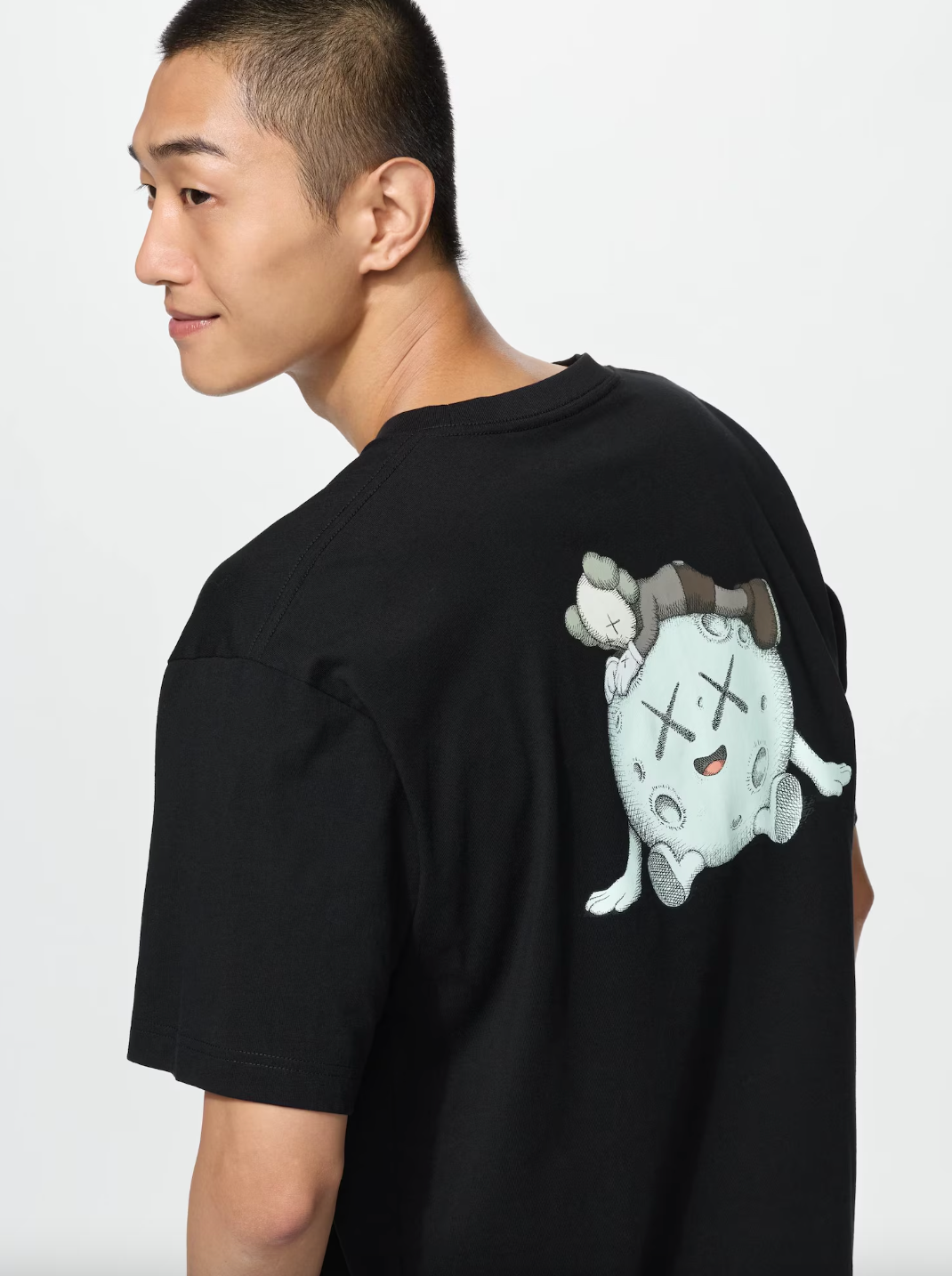 Uniqlo x Kaws Moon Universe UT Graphic T-Shirt - Black - Stencil