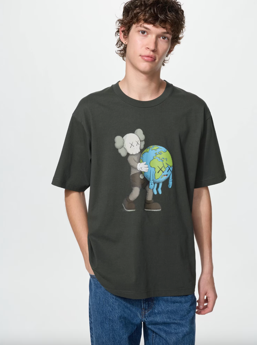 Uniqlo x Kaws Earth Universe UT Graphic T-Shirt - Grey - Stencil
