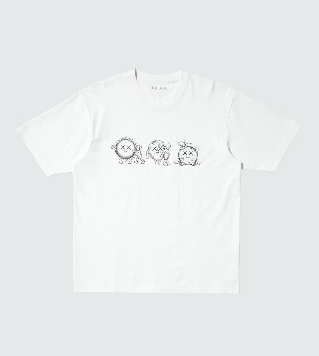 Uniqlo x Kaws Sun, Earth, Moon Universe UT Graphic T-Shirt - White - Stencil