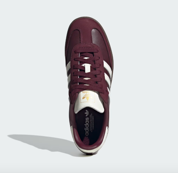 Adidas Women's Samba OG - Maroon / Off White / Gum - Stencil