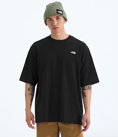The North Face Men’s TNF™ Essential Oversized Short-Sleeve Tee - Black - Stencil
