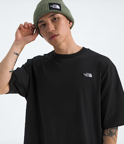 The North Face Men’s TNF™ Essential Oversized Short-Sleeve Tee - Black - Stencil