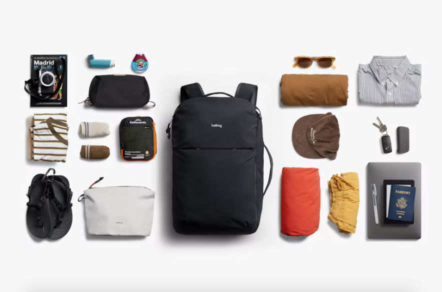 Bellroy Lite Travel Pack 38L - Black - Stencil