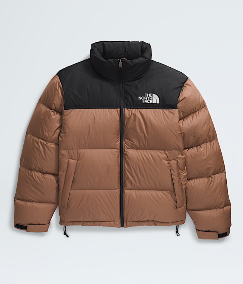 The North Face Men’s 1996 Retro Nuptse Jacket - Latte/TNF Black - Stencil