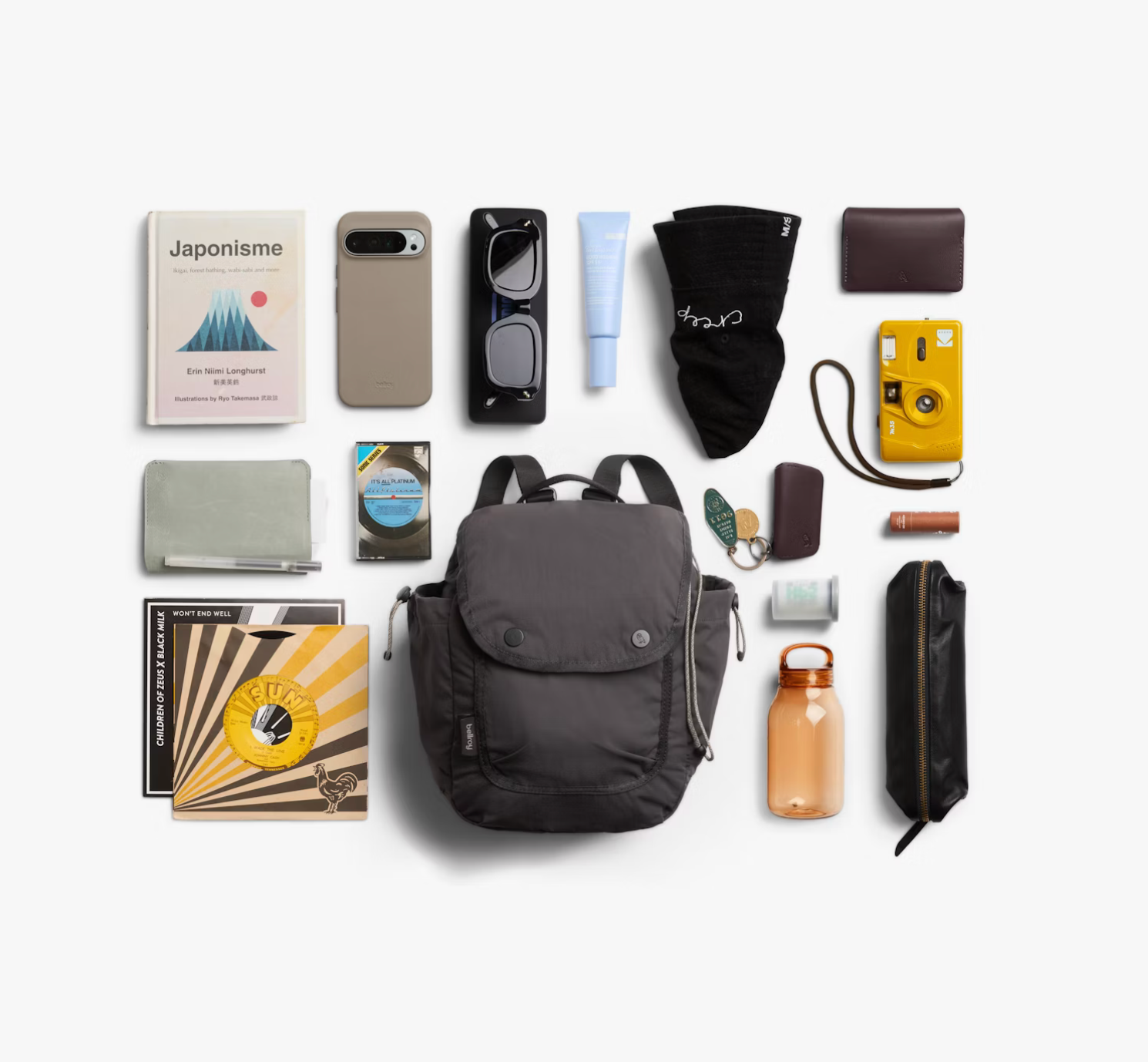 Bellroy Cinch Minipack - Charcoal - Stencil