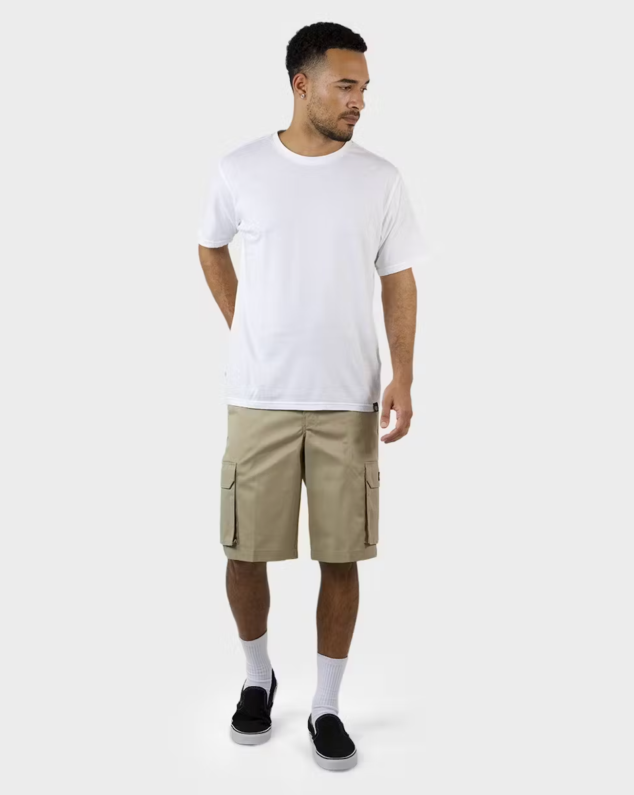 Dickies 131 Cargo 12" Slim Straight Fit Cargo Short - Khaki - Stencil