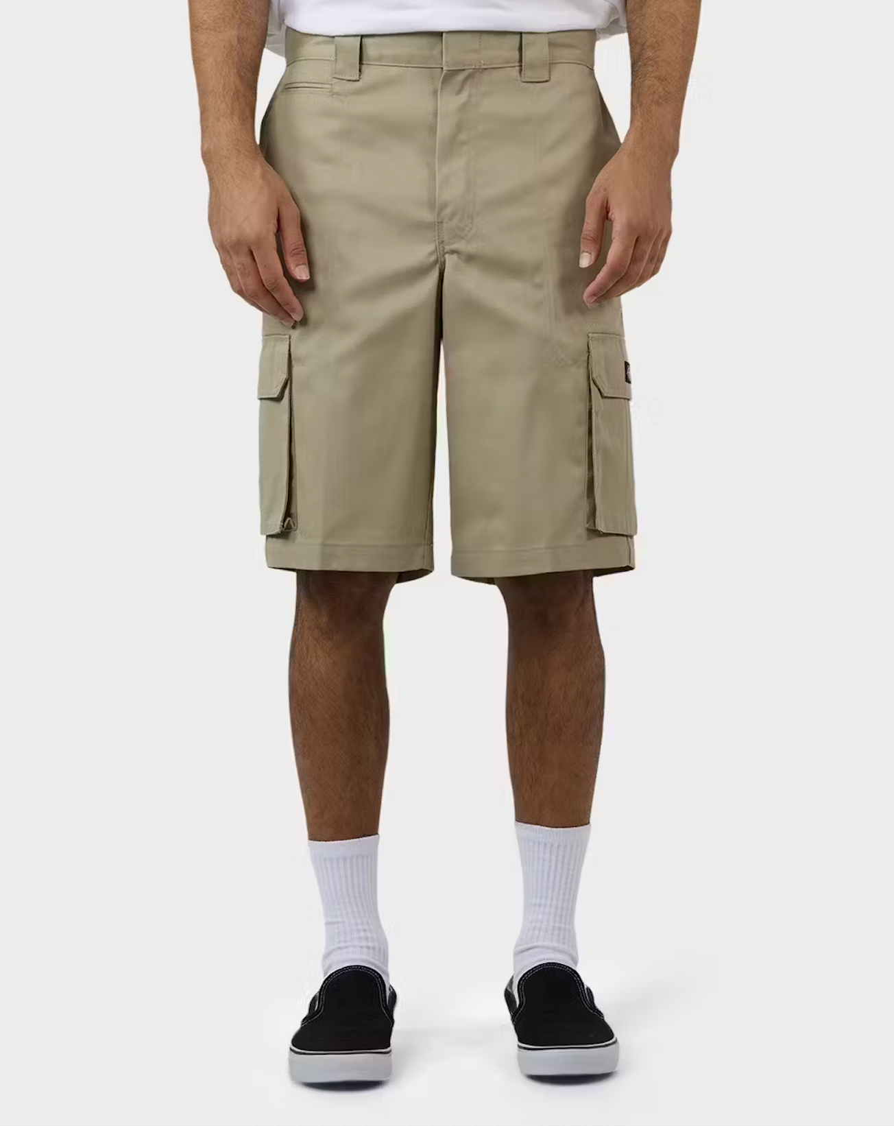 Dickies 131 Cargo 12" Slim Straight Fit Cargo Short - Khaki - Stencil