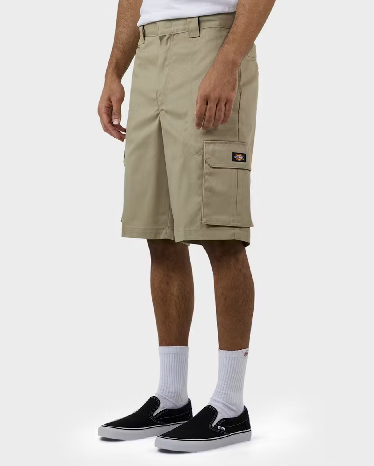 Dickies 131 Cargo 12" Slim Straight Fit Cargo Short - Khaki - Stencil