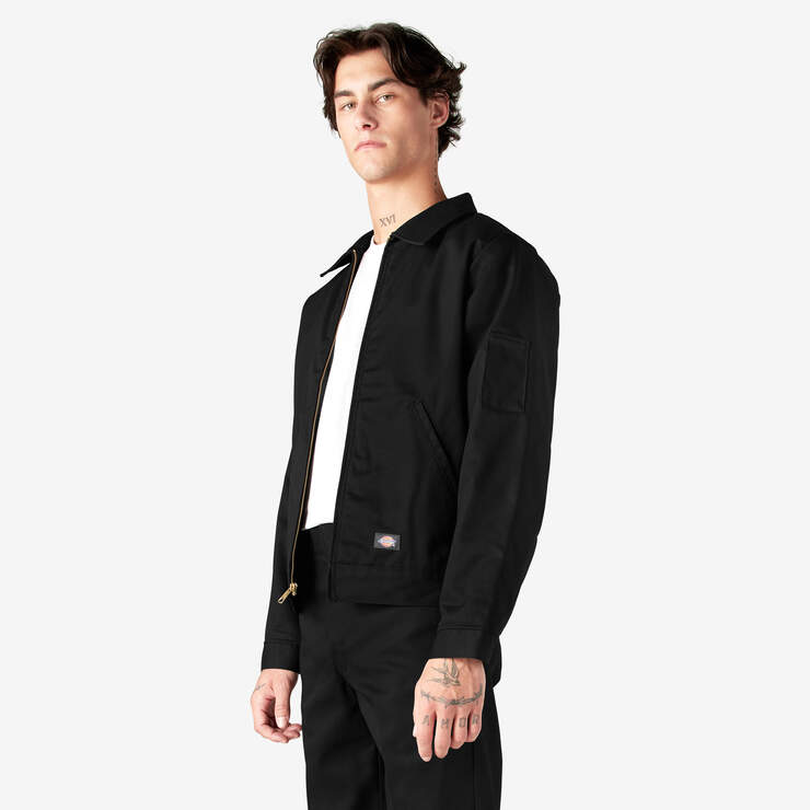 Dickies Insulated Eisenhower Jacket - Black - Stencil