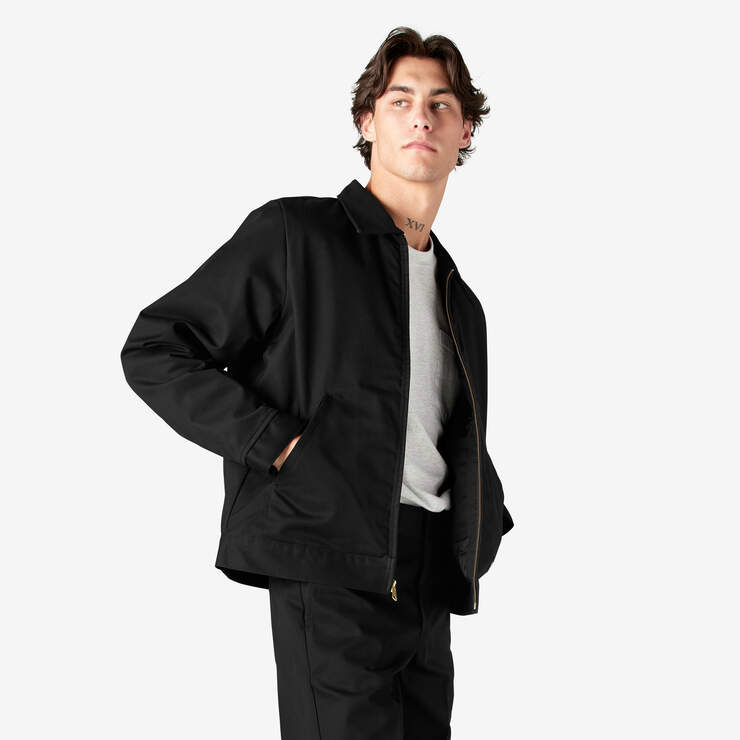 Dickies Insulated Eisenhower Jacket - Black - Stencil