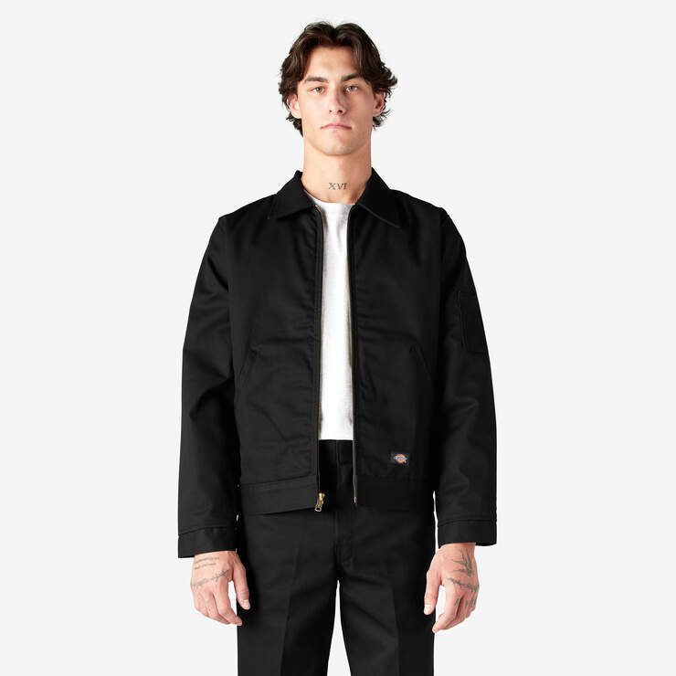 Dickies Insulated Eisenhower Jacket - Black - Stencil