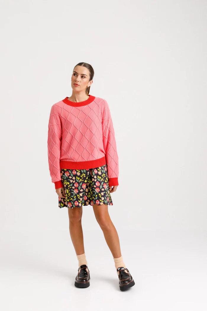 Thing Thing Shackle Jumper - Pink Lipstick