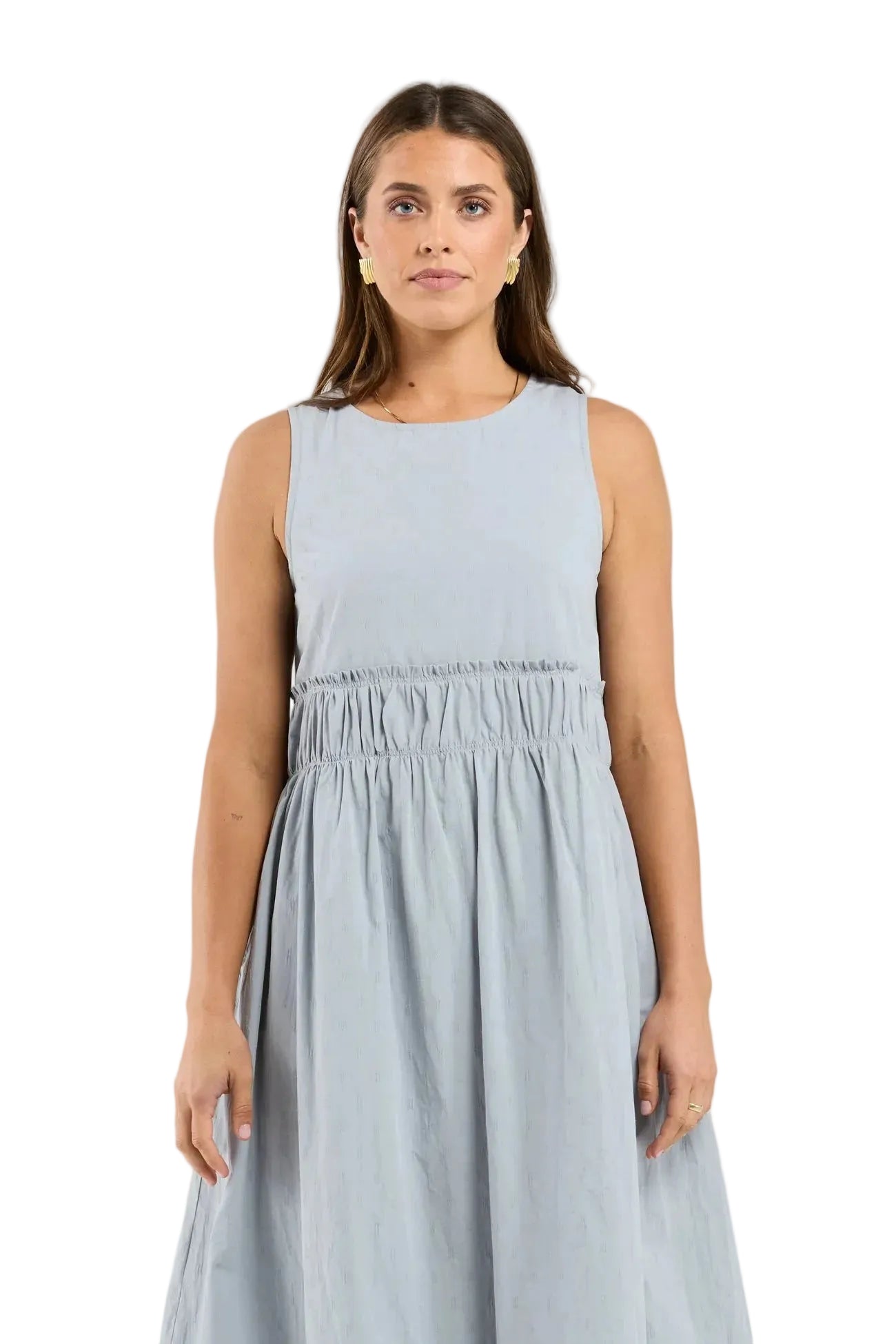 Thing Thing Tallulah Dress - Stonewash - Stencil