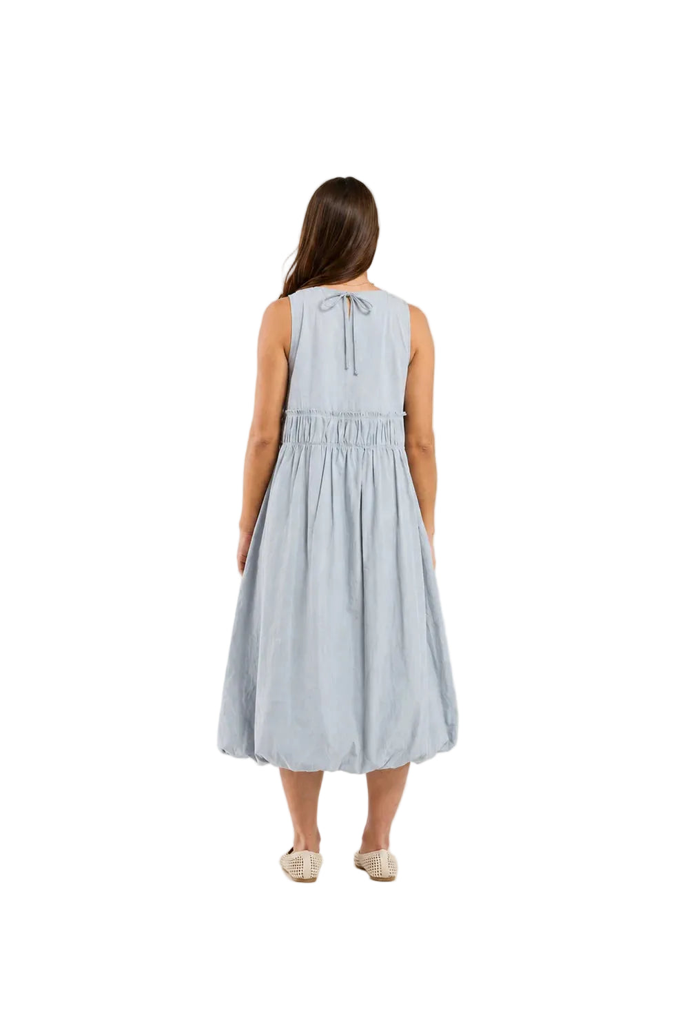 Thing Thing Tallulah Dress - Stonewash - Stencil
