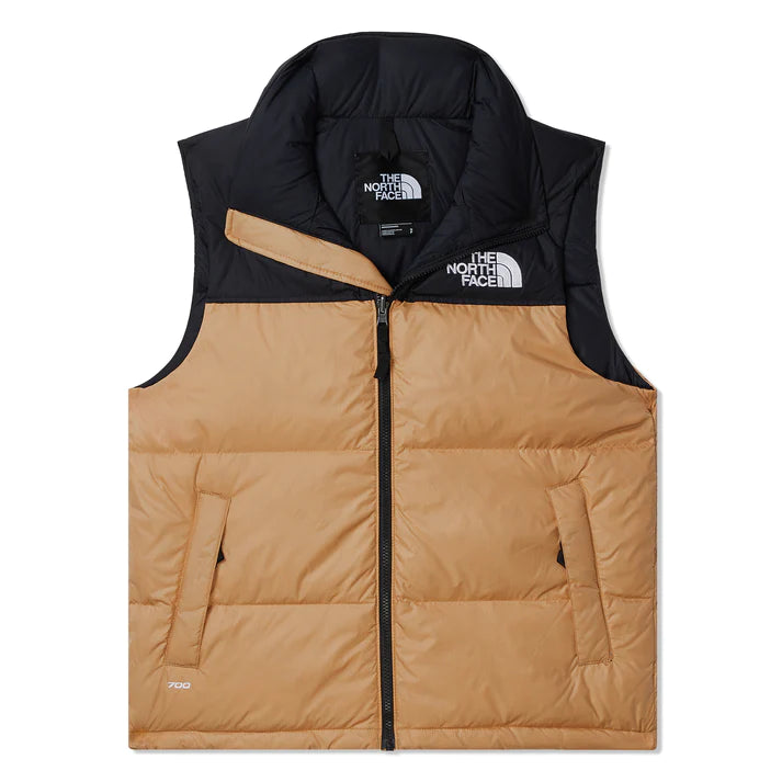 The North Face Men's 1996 Retro Nuptse Vest Almond Butter - Stencil