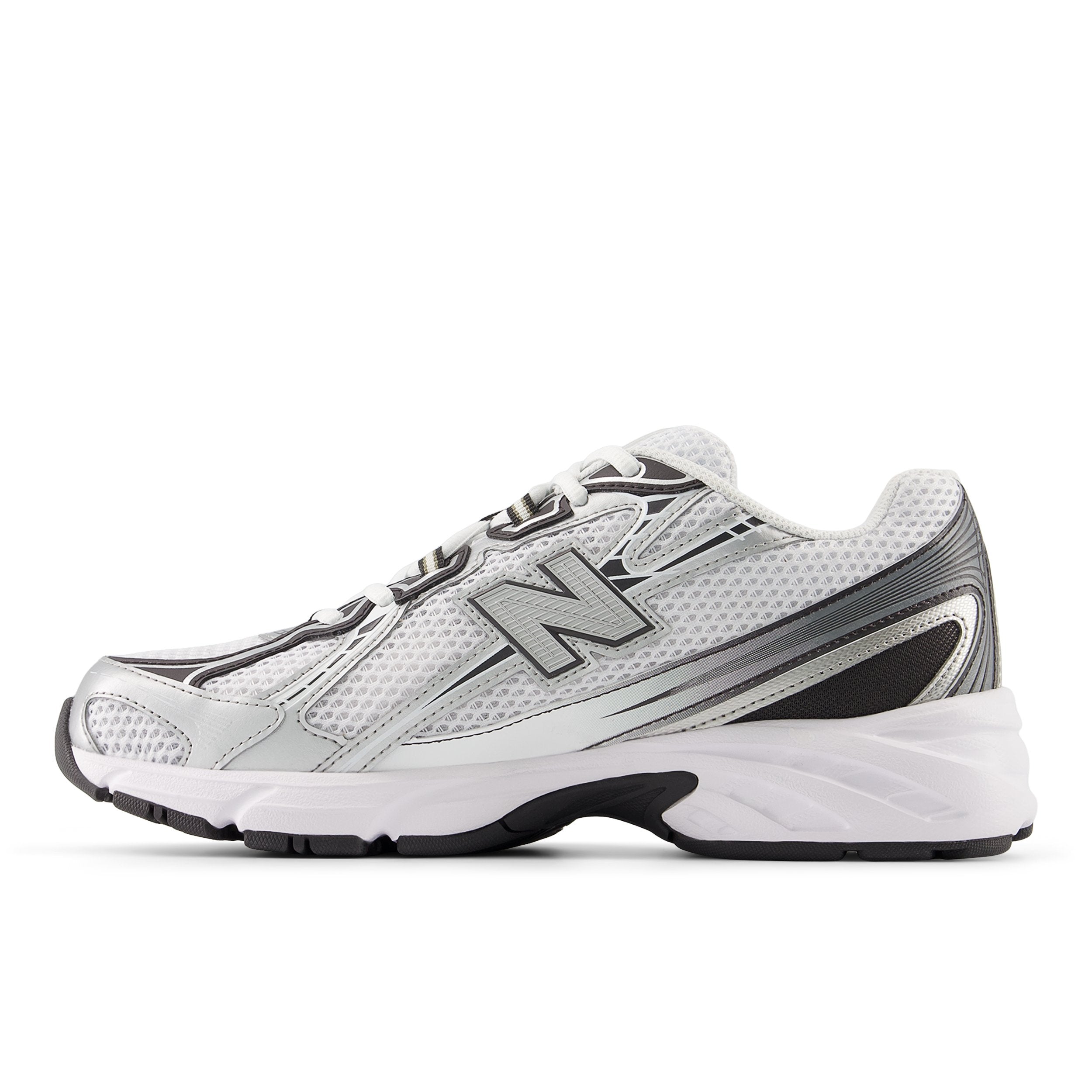 New Balance 740 White / Silver - Stencil