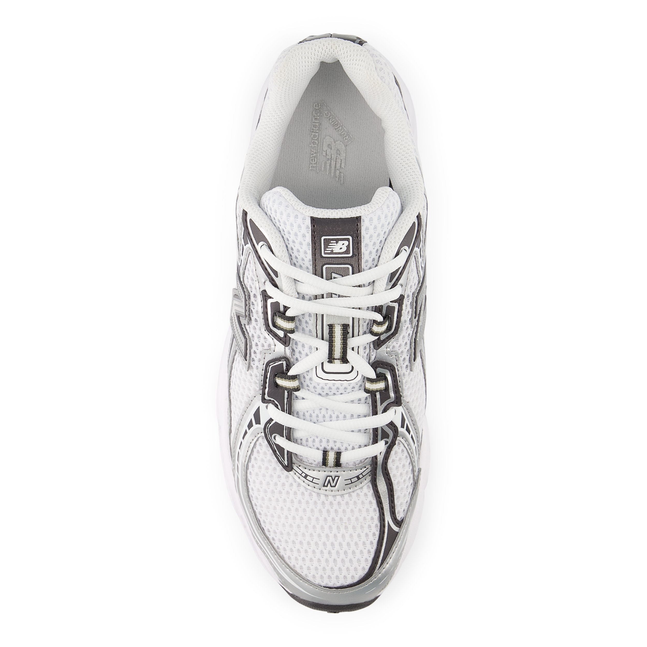New Balance 740 White / Silver - Stencil