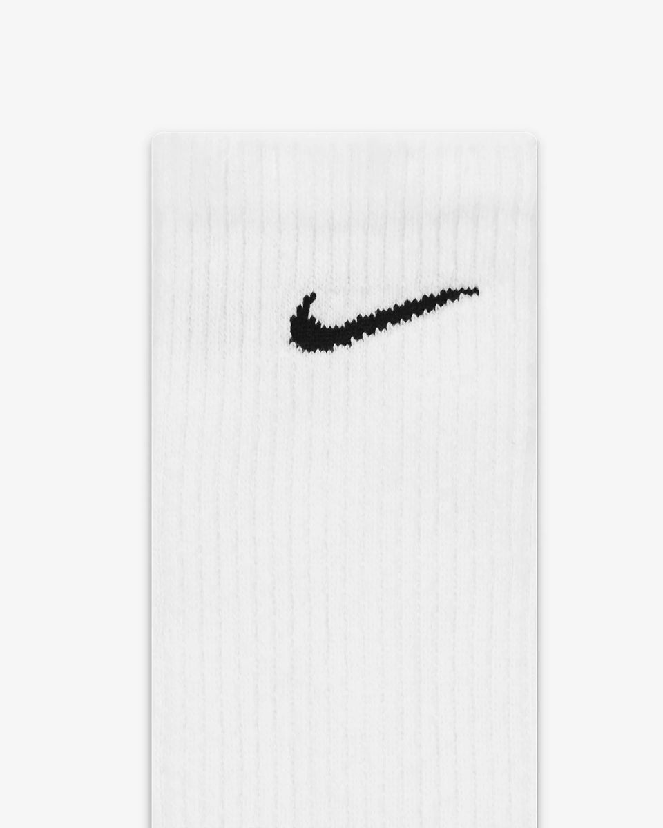 Nike Everyday Plus Cushioned Training Crew Socks (6 Pairs) - White/Black