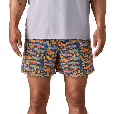 Patagonia Men's Baggies™ Shorts - 5" - Salmon Energy: Old Growth Green - Stencil