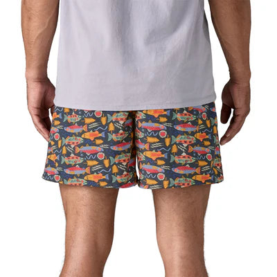 Patagonia Men's Baggies™ Shorts - 5" - Salmon Energy: Old Growth Green - Stencil