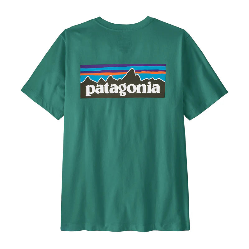 Patagonia Men's P-6 Logo T-Shirt - Gem Green - Stencil