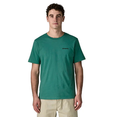 Patagonia Men's P-6 Logo T-Shirt - Gem Green - Stencil