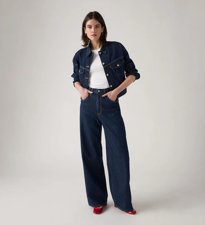 Levi's Women's Cinch Baggy Jeans - Reign Of The Rinse - Stencil