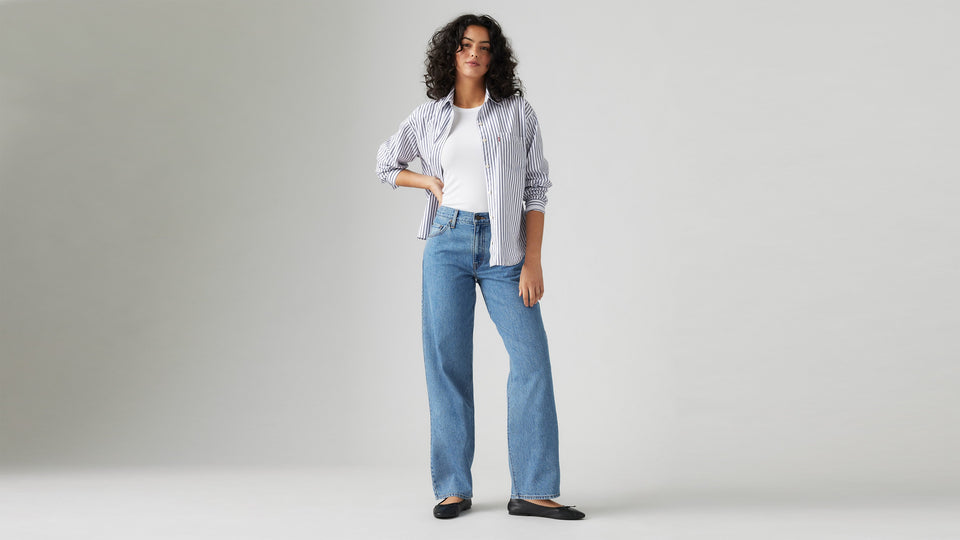 Levi's Women's Baggy Dad Jeans - Own It Stone