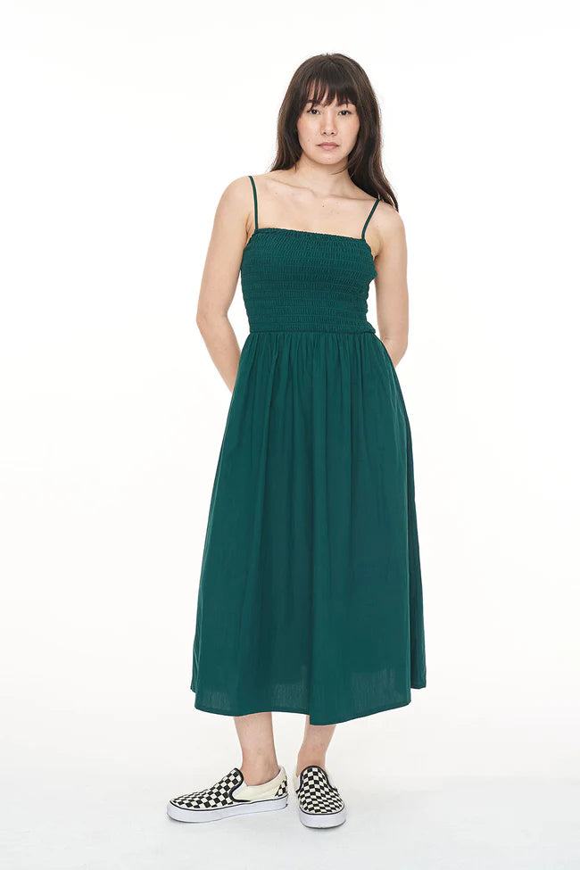 Huffer Cruise Lou Midi Dress - Jewel Green