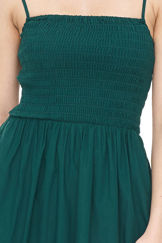 Huffer Cruise Lou Midi Dress - Jewel Green