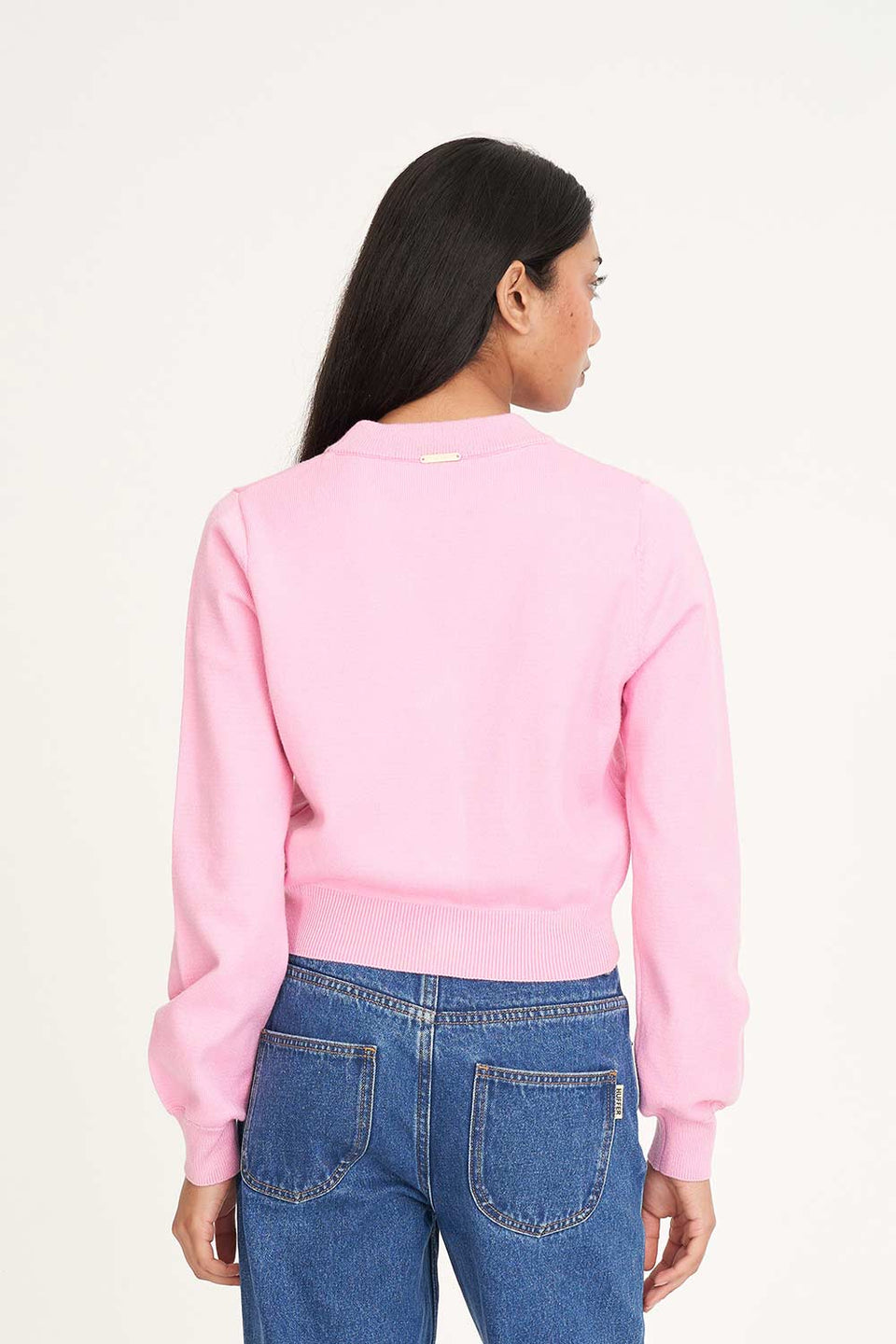 Huffer Bibi Knit Cardigan - Lychee
