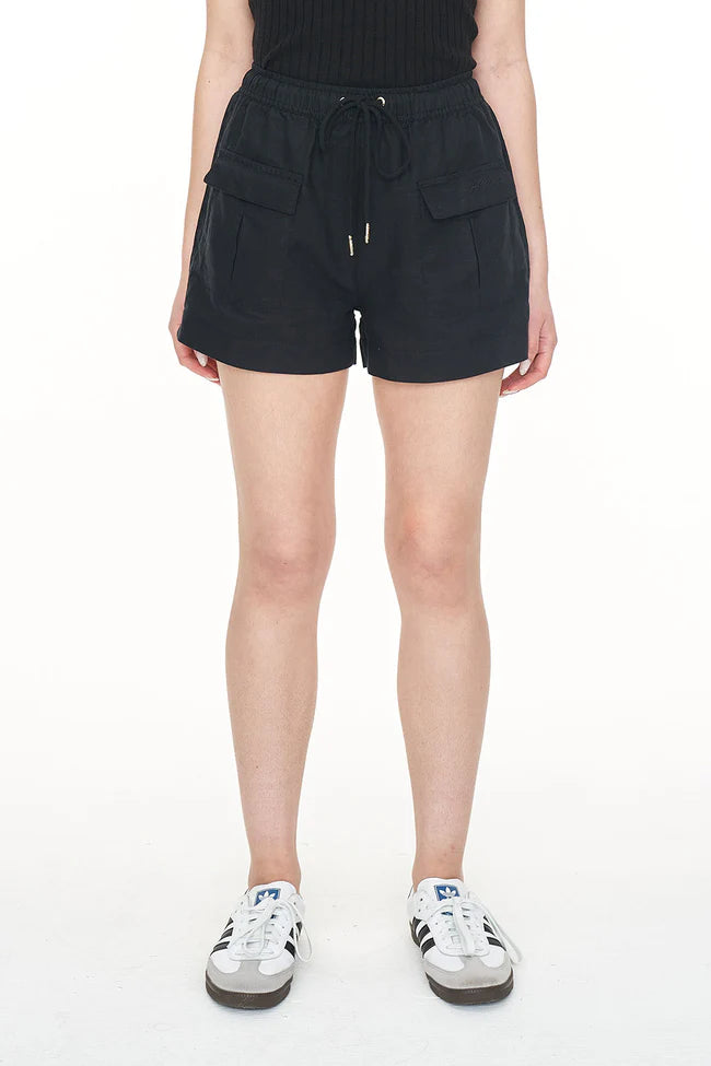 Huffer Lin-In Skipper Short - Black